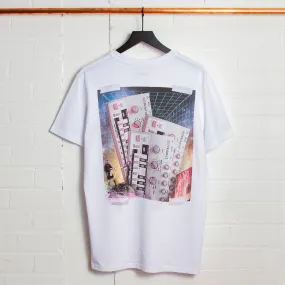 303 Rising Back Print - Tshirt - White