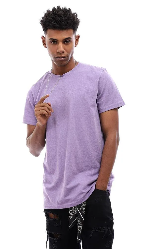 94619 Basic Round Neck Regular Fit T-Shirt - Light Purple