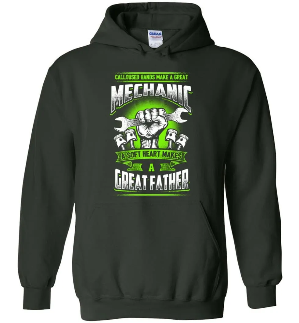 A Great Father Mechanic   Mechanic Shirt For Father - Hoodie