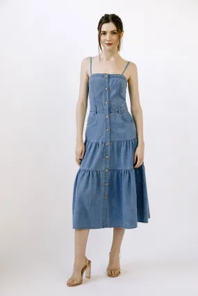 Certainly! To optimize the title of an e-commerce product like the Ashton Denim Dress, we can add modifiers to highlight key features and benefits that might attract more customers. Heres an optimized version:

Ashton Womens Casual Denim Dress with Short Sleeves and Front Pockets

This title includes:

1. **Target Audience**: Womens specifies who the dress is for.
2. **Style/Occasion**: Casual suggests the intended use or style of the dress.
3. **Material**: Denim highlights the material, which is often a selling point.
4. **Design Features**: Short Sleeves and Front Pockets provide additional details that shoppers might be looking for.

This optimized title provides more information and can draw in potential buyers by addressing specific preferences and needs.