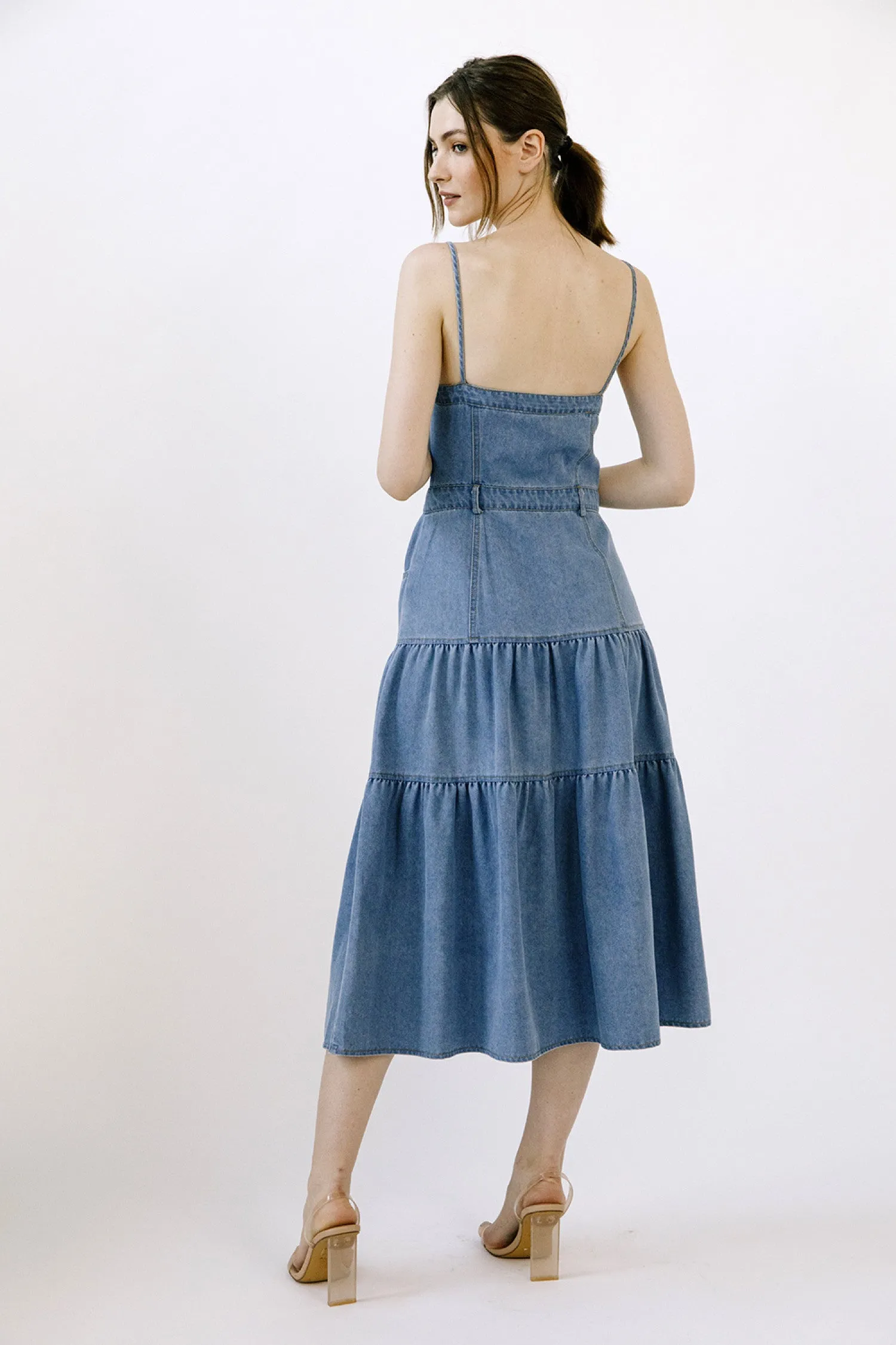 Certainly! To optimize the title of an e-commerce product like the Ashton Denim Dress, we can add modifiers to highlight key features and benefits that might attract more customers. Heres an optimized version:

Ashton Womens Casual Denim Dress with Short Sleeves and Front Pockets

This title includes:

1. **Target Audience**: Womens specifies who the dress is for.
2. **Style/Occasion**: Casual suggests the intended use or style of the dress.
3. **Material**: Denim highlights the material, which is often a selling point.
4. **Design Features**: Short Sleeves and Front Pockets provide additional details that shoppers might be looking for.

This optimized title provides more information and can draw in potential buyers by addressing specific preferences and needs.