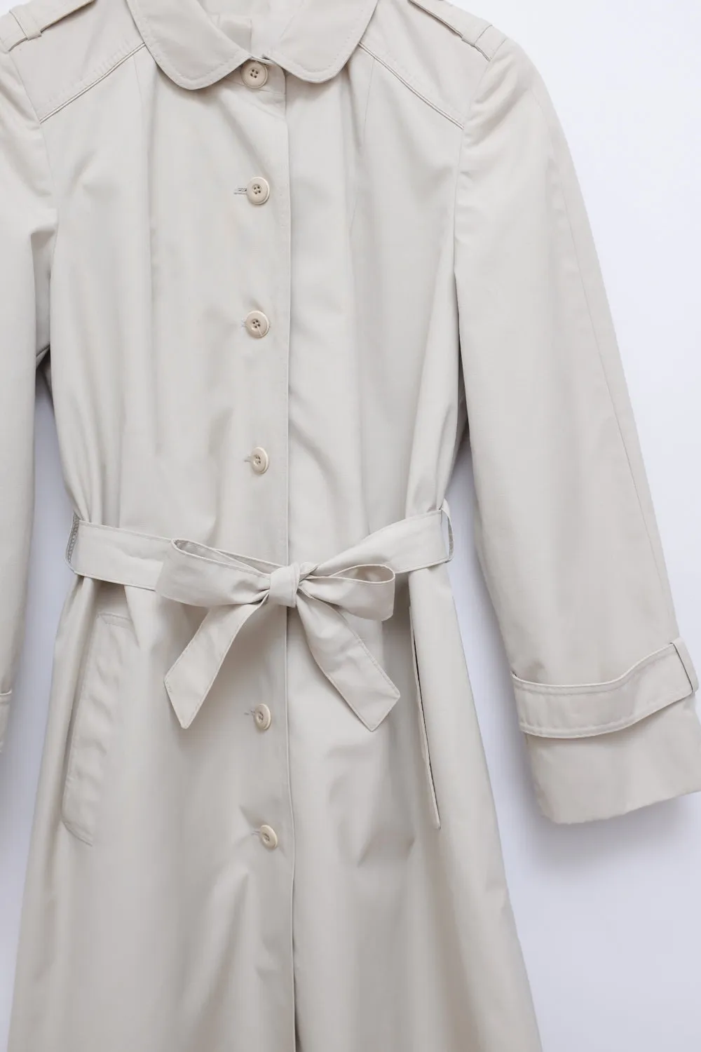 BEIGE VINTAGE TRENCH COAT