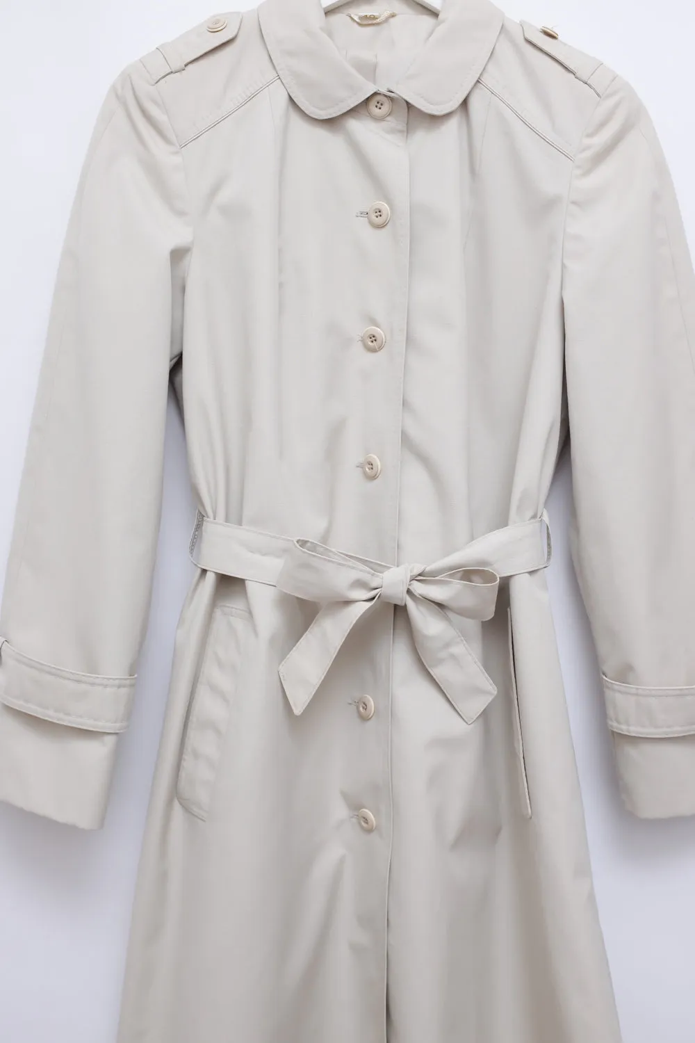 BEIGE VINTAGE TRENCH COAT