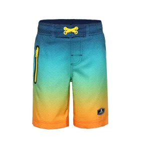 Boys' 4-Way Stretch Mesh Lined Swim Trunks