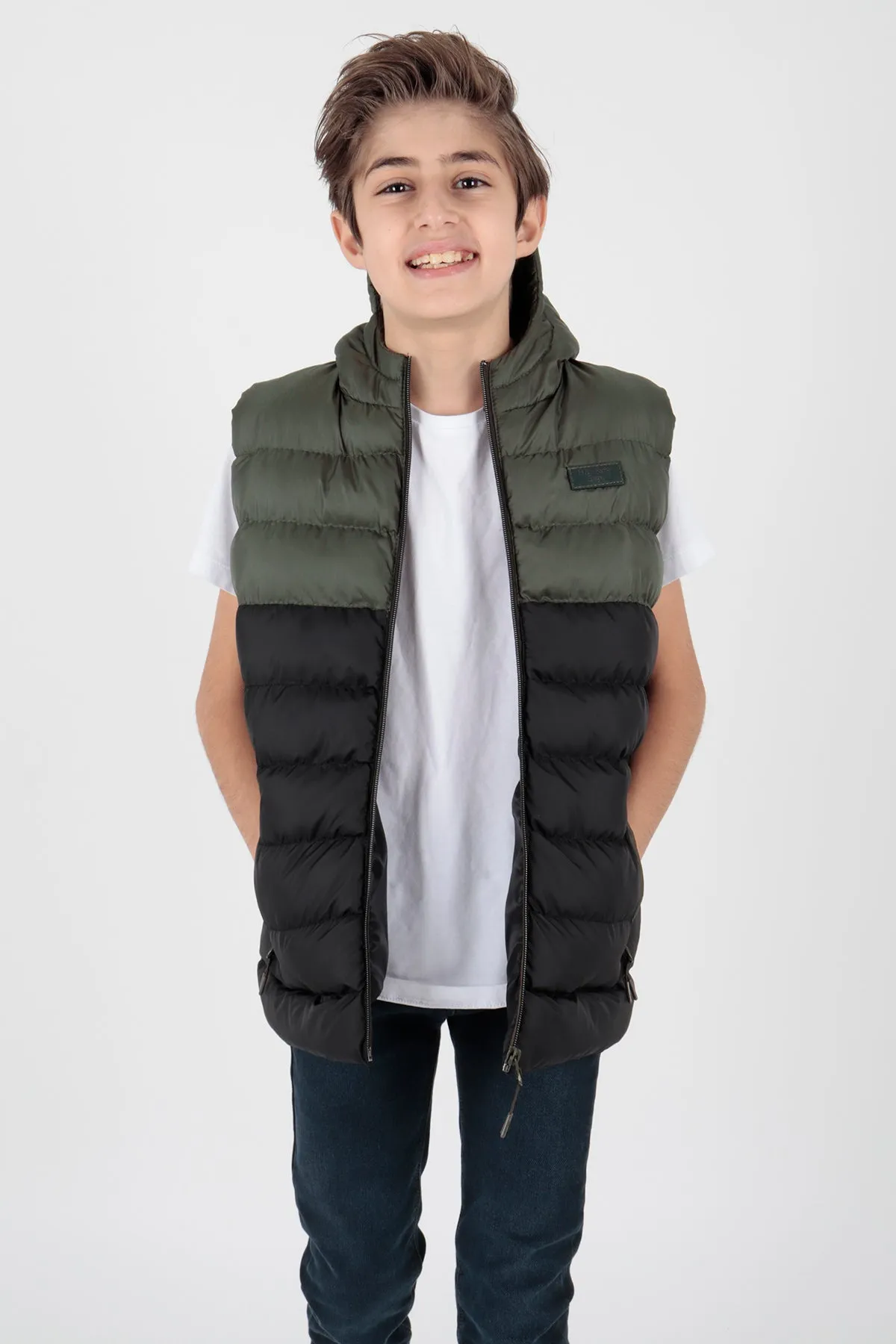 Boy's garnish trend swelling vest ak216364