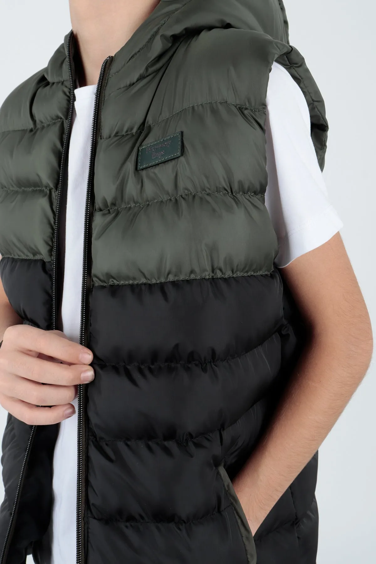 Boy's garnish trend swelling vest ak216364