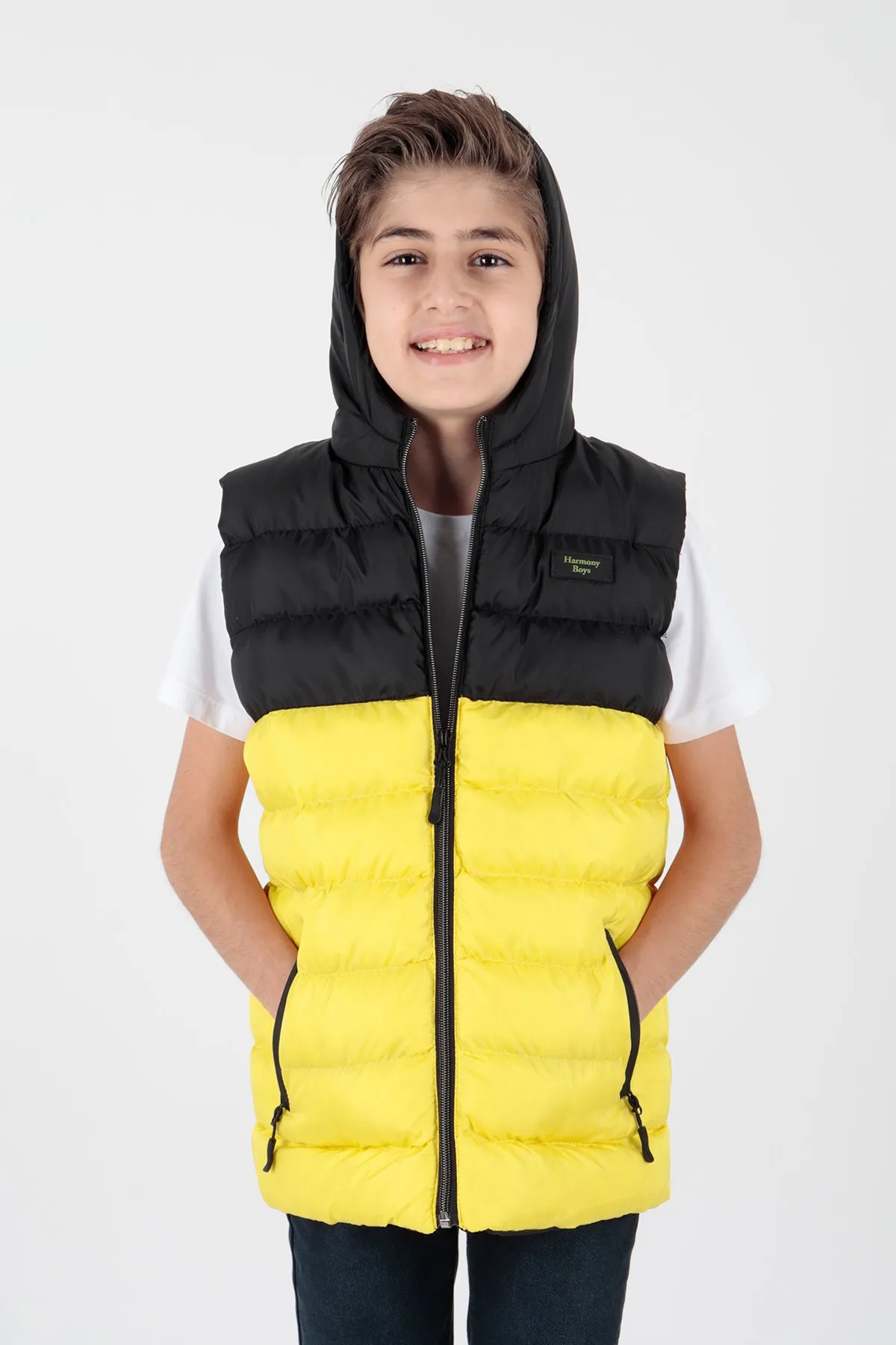 Boy's garnish trend swelling vest ak216364