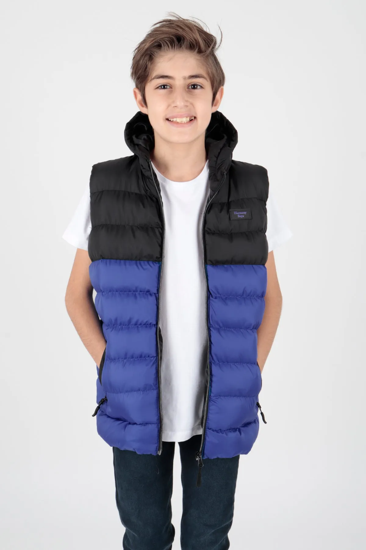 Boy's garnish trend swelling vest ak216364