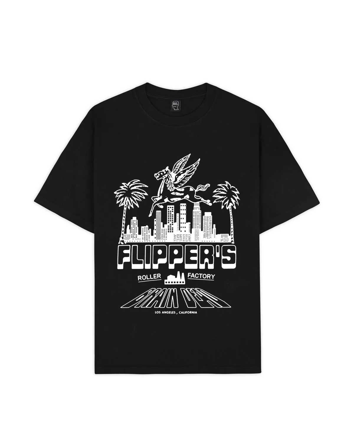 Brain Dead x Flippers Pegasus T-shirt - Black