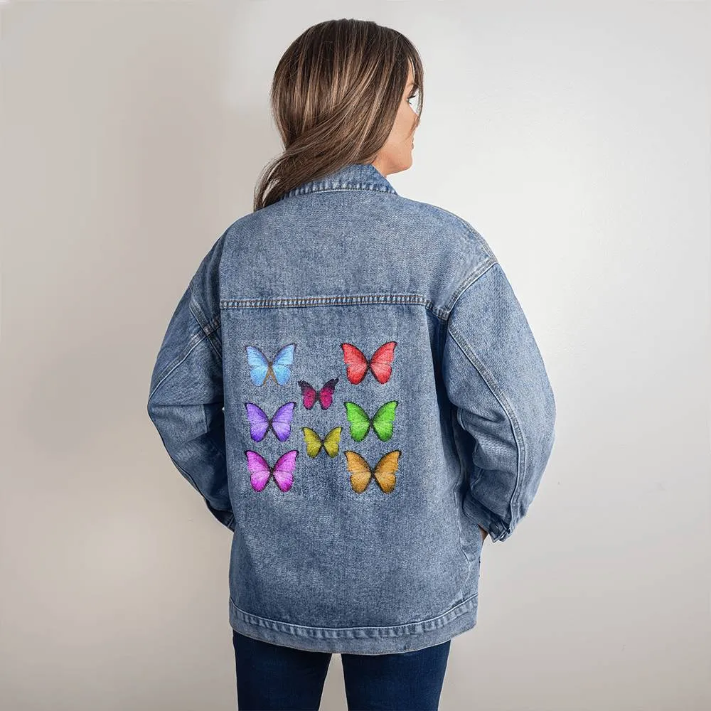 Butterfly Love Jean Jacket