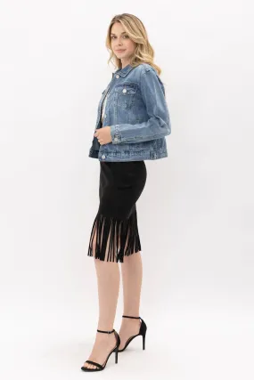 DENIM JACKET WING Large