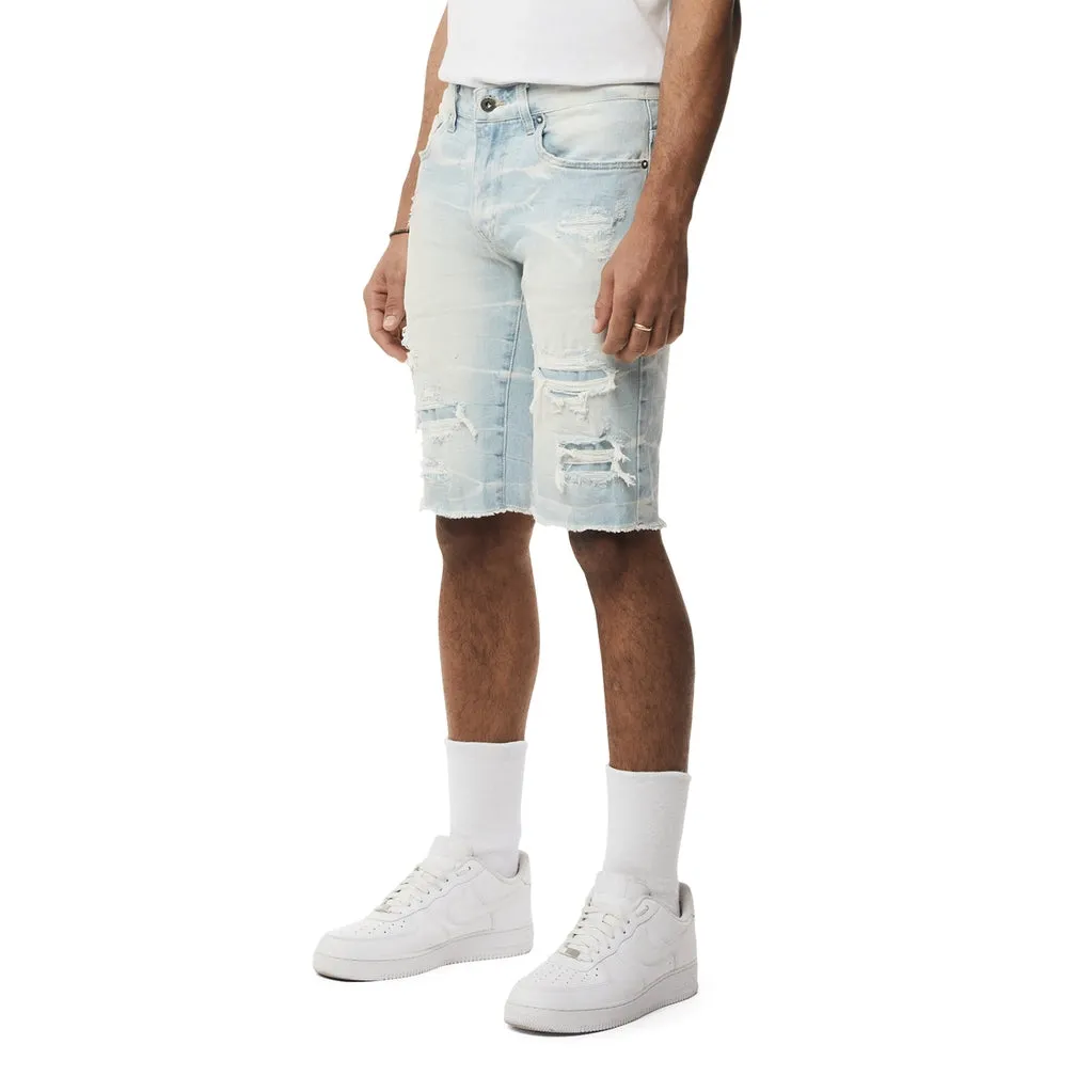 Essential Jean Shorts - Speckle Blue