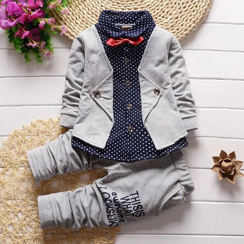 Fashion Boys Gentleman Suits Child Blazer  Pant 2pcs*