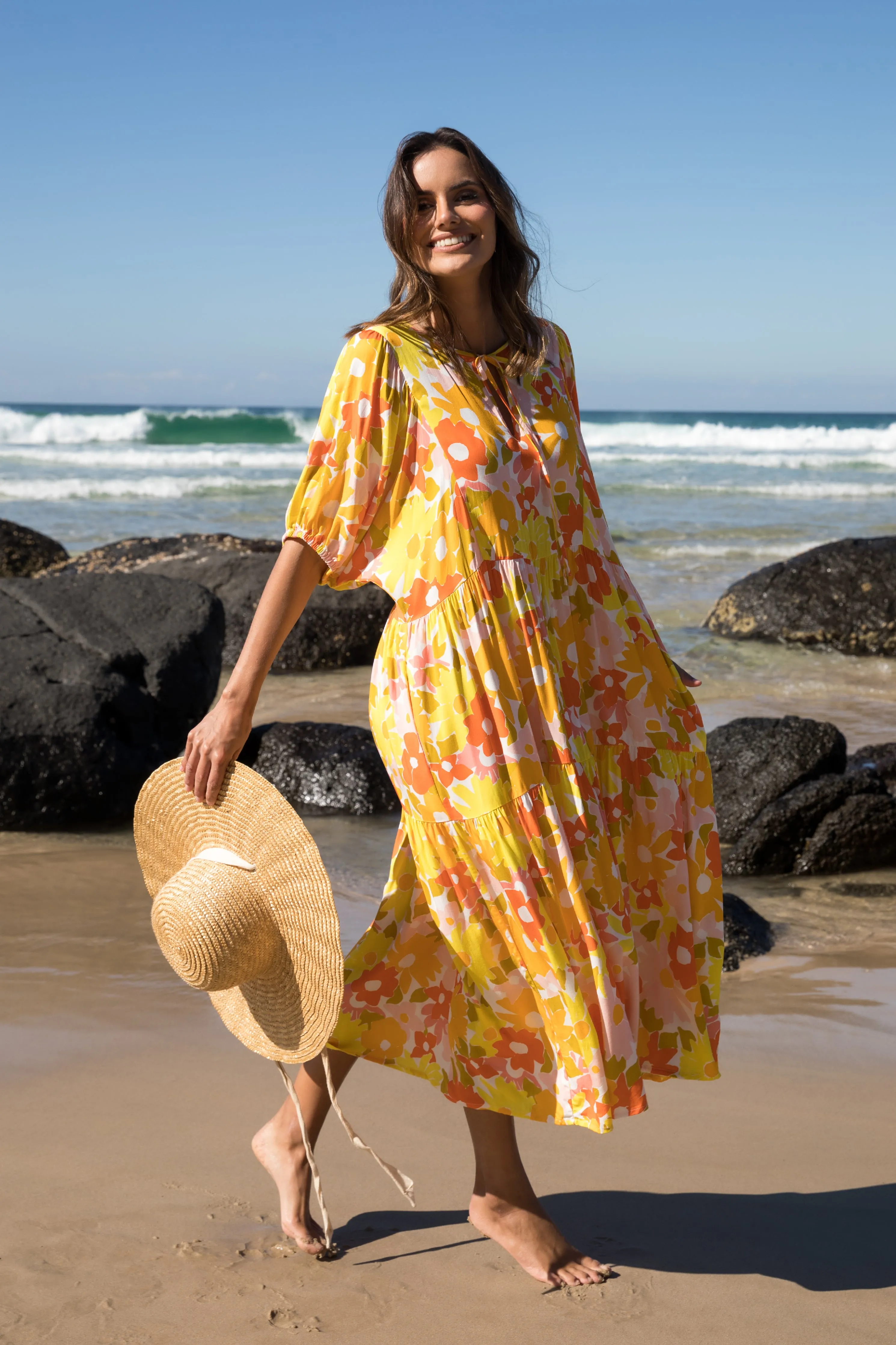 FINAL SALE Roamer Midi Dress in Meadow