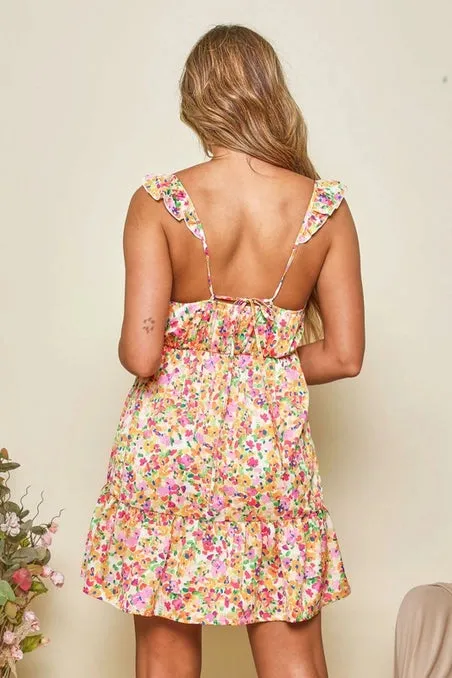 Floral Babydoll Mini Dress