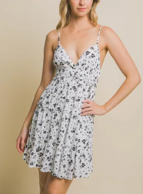 Heidi Floral Skinny Strap Mini Dress