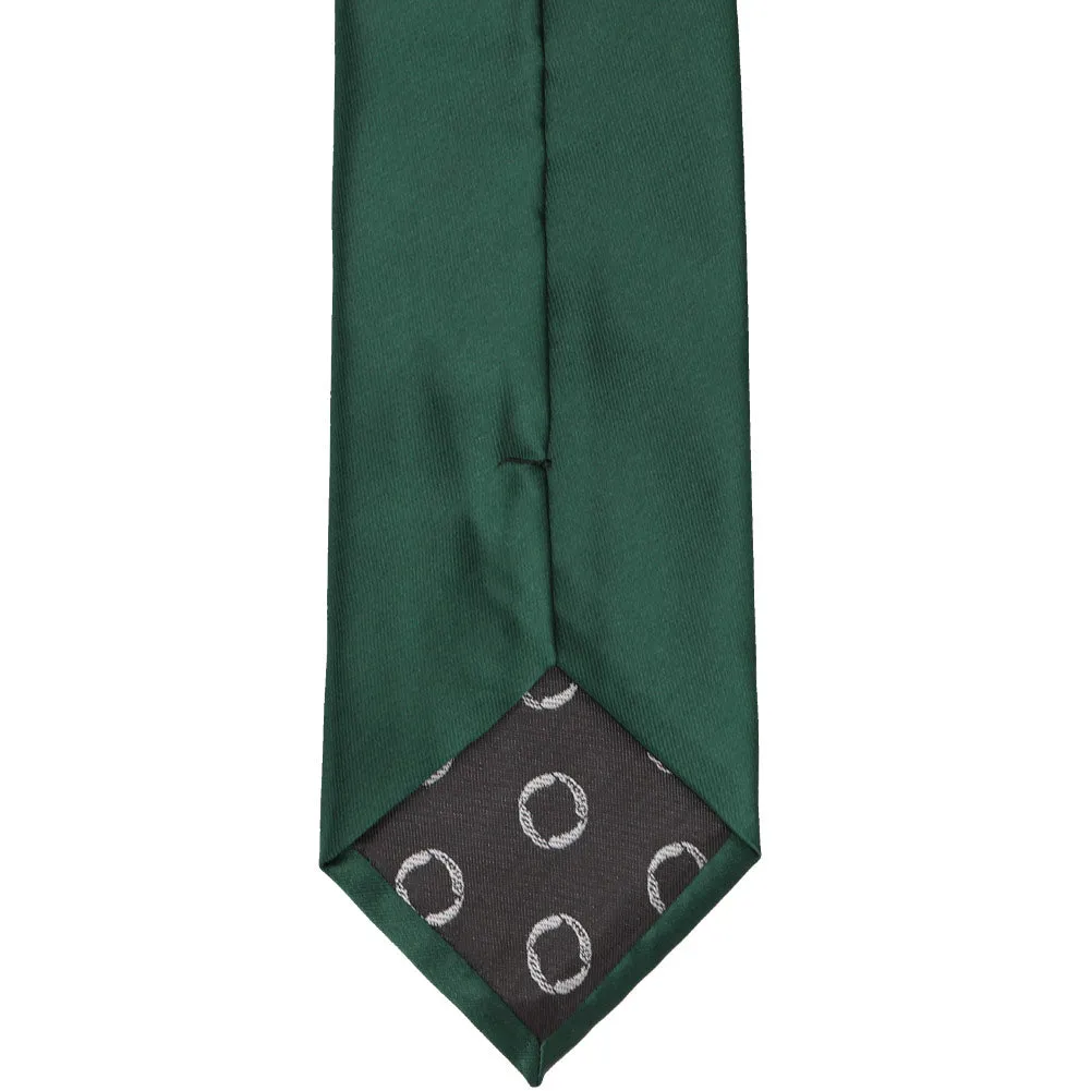 Hunter Green Solid Color Clip-On Tie