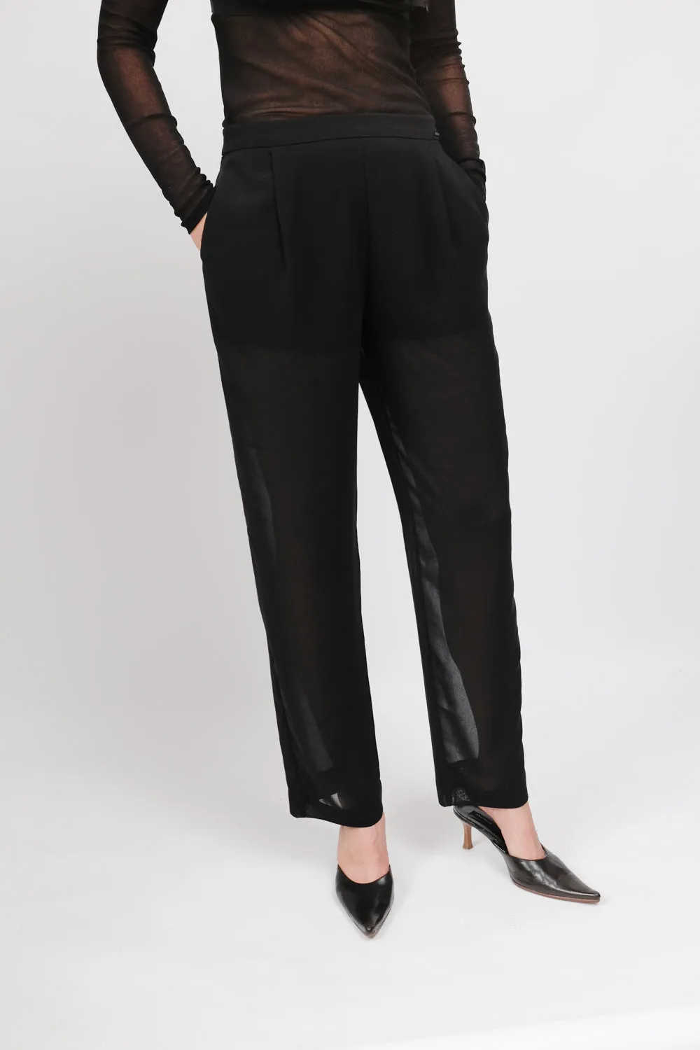 LUCID BLACK MISS SIXTY STRAIGHT LEG PANTS