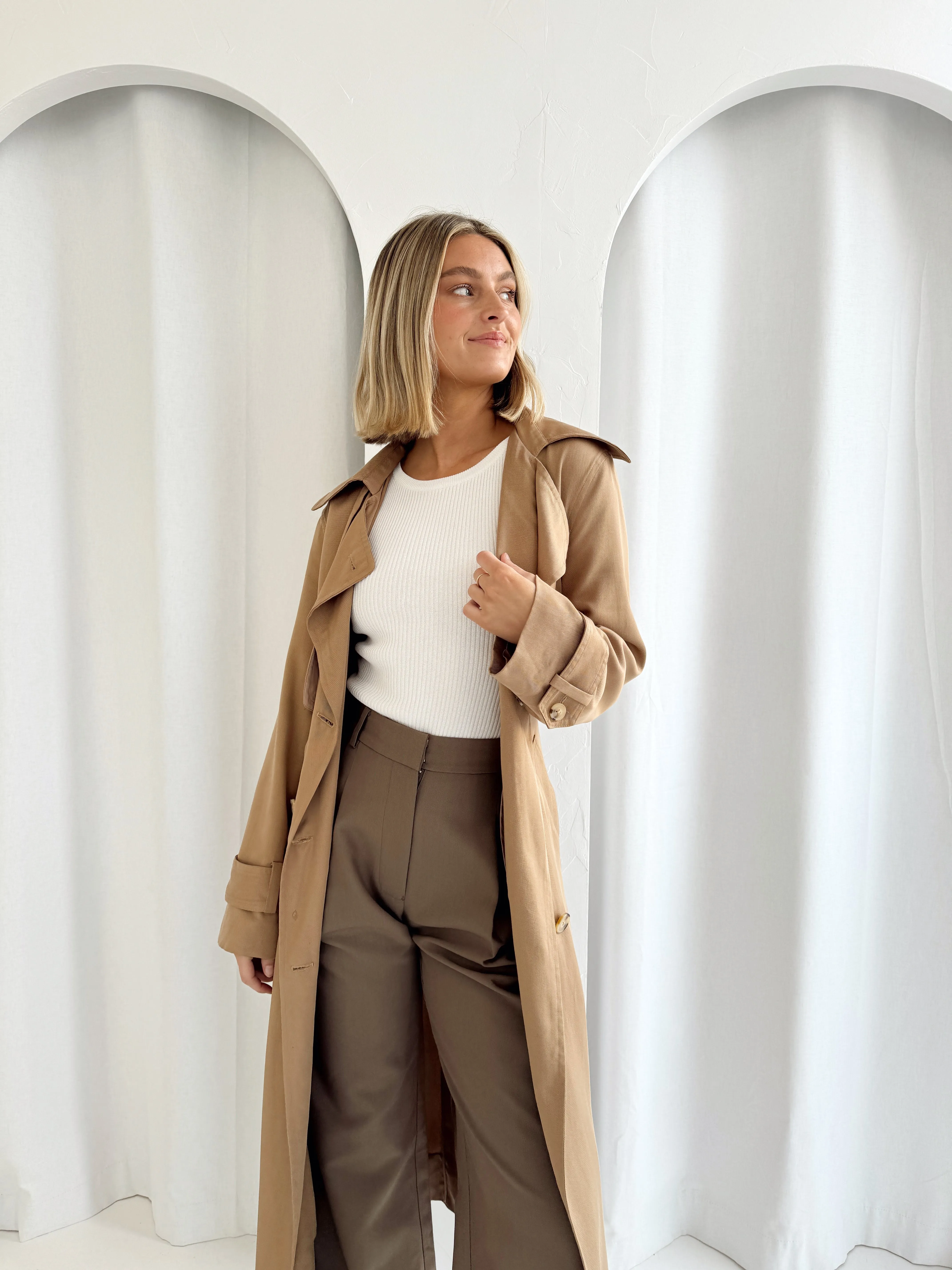 Malene Trench Coat - Camel