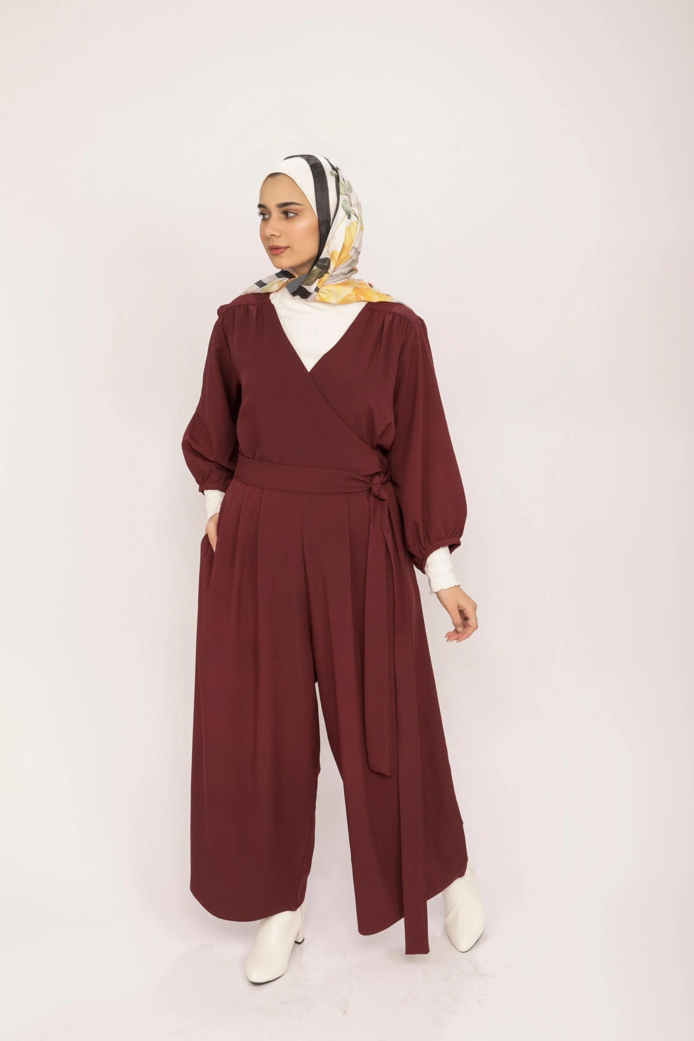 Maroon Jumpsuit