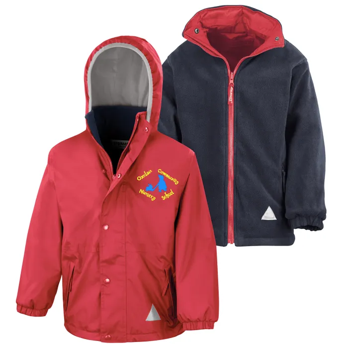 Oxclose Community Nursery School Red Waterproof Coat