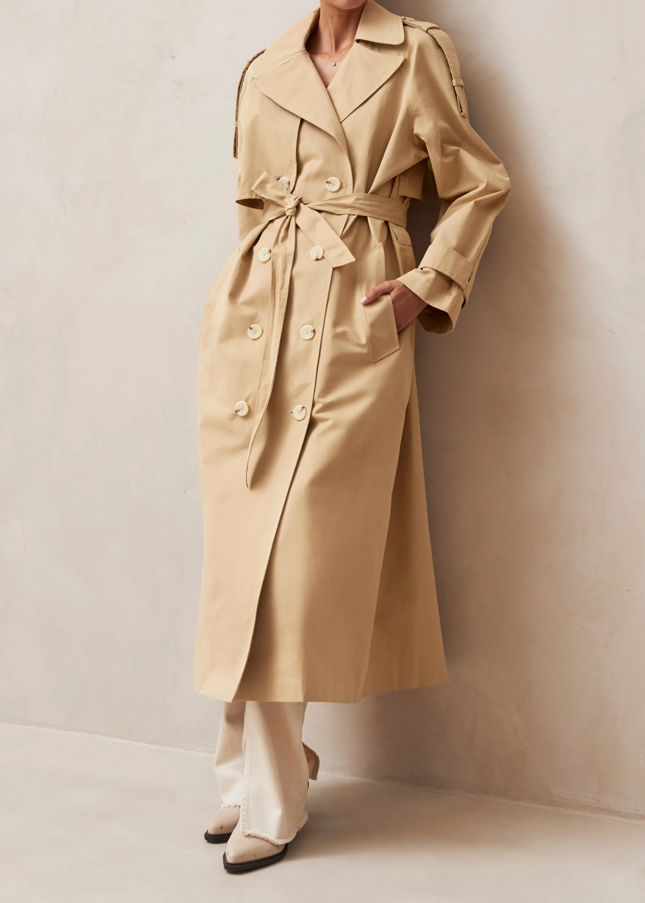 Rain Beige Trench Coat