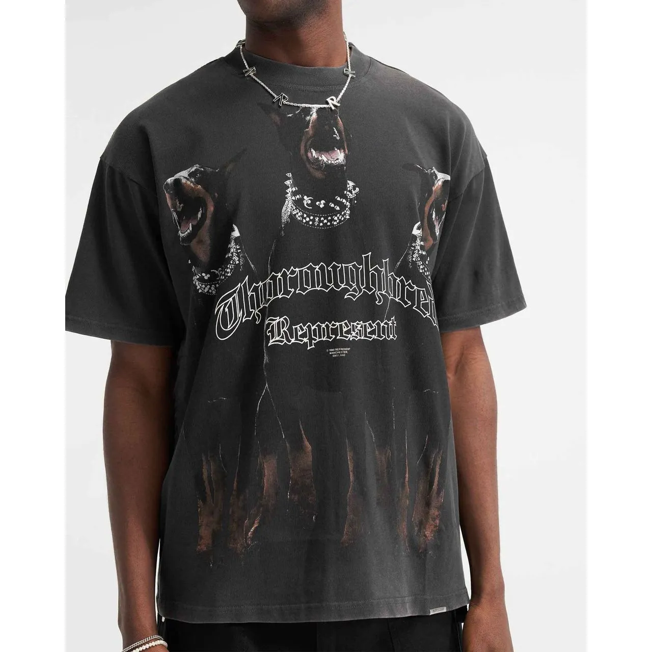 Represent Thoroughbred Tee Vintage Black