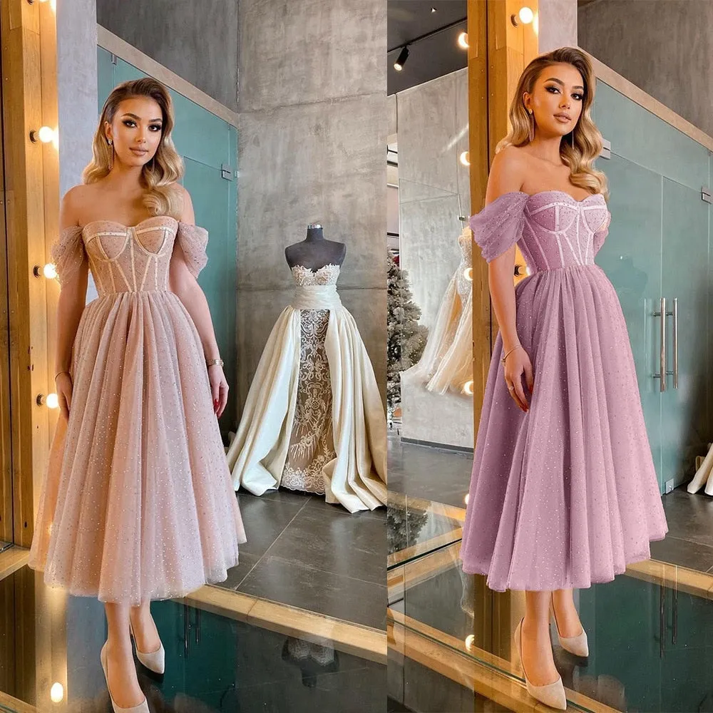 Wenkouban New Short Prom Dresses With Boat Neck Celebrity Dresses Evening Dresses Robes De Cocktail Formal Dresses