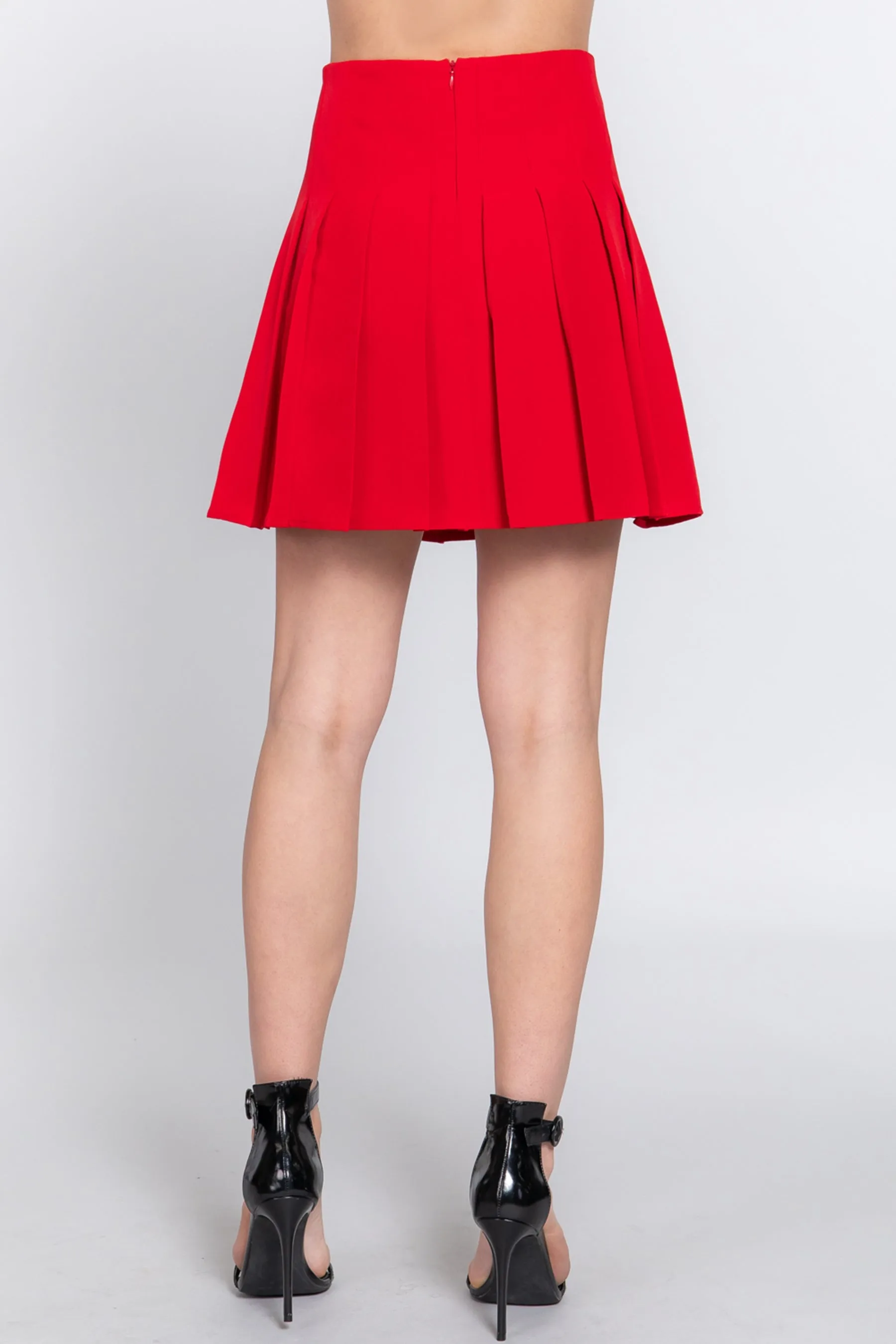 Women's Elegant Pleated Mini Skirt